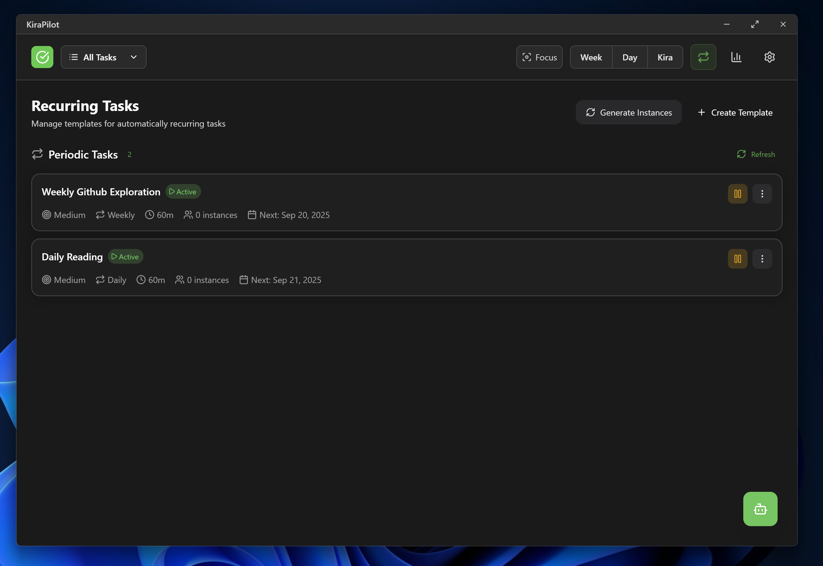 Recurring Tasks